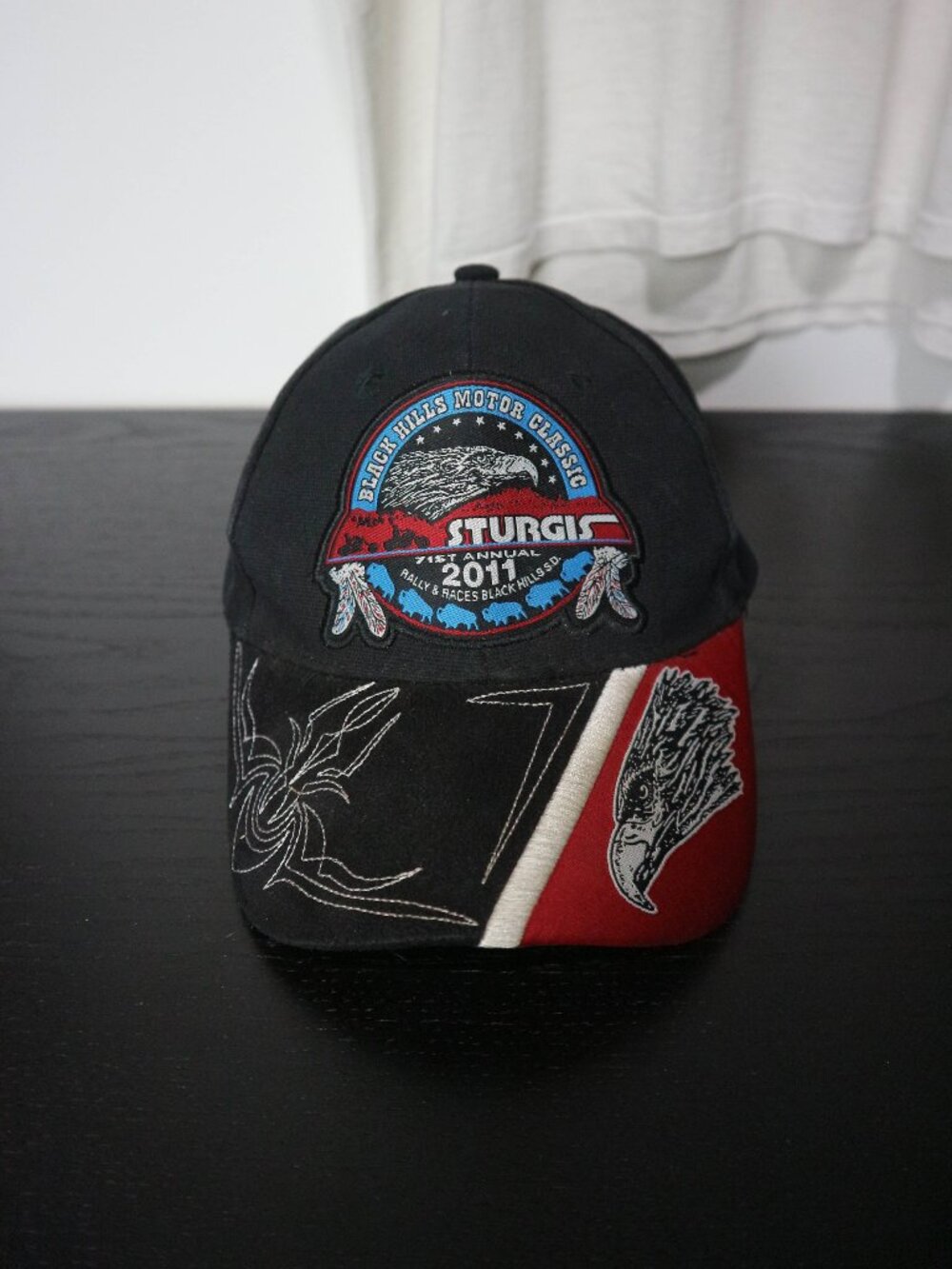 Sturgis 2011 Vintage Strapback Hat Embroidered